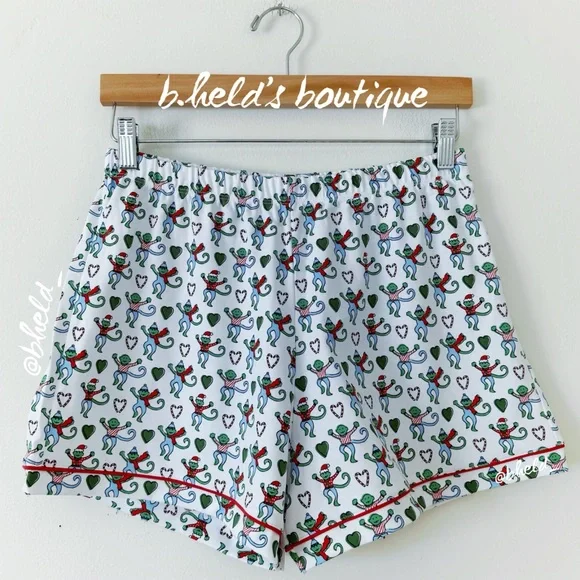 Roller Rabbit Merry Monkey Polo Pajamas in White XS & S Dreamland Day 1 New NWT - Picture 12 of 17